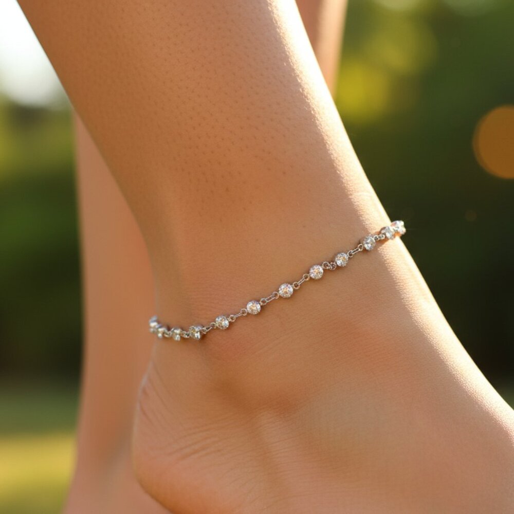 Dainty Anklet for Women – Elegant Everyday Jewelry & Perfect Gift | MLCRC1541